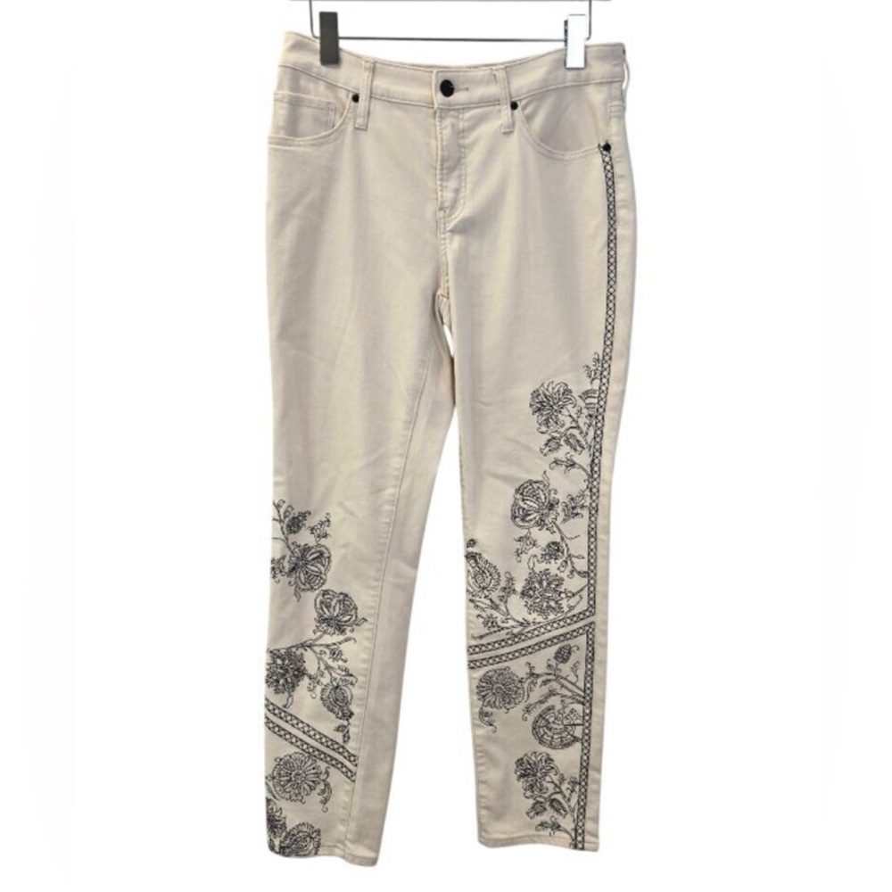 Chicos so slimming girlfriend slim leg ankle embroidered jean